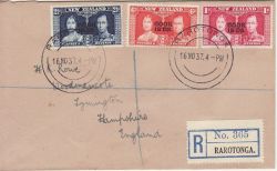 1937-11-16 Cook Islands KGVI Coronation Stamps (81940)
