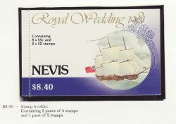 1981 Nevis Royal Wedding $8.40 Booklet (81946)