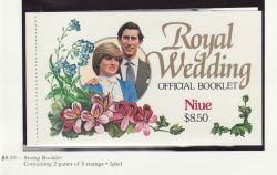 1981 Niue Royal Wedding Stamps $8.50 Booklet (81964)