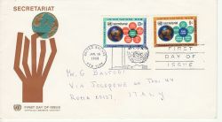 1968-01-16 United Nations Secretariat Stamps FDC (82027)