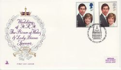 1981-07-22 Royal Wedding Stamps London EC FDC (82084)