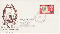 1967-10-16 Norfolk Island Christmas FDC (82194)