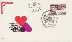 1972-04-11 Austria World Heart Month Stamp FDC (82217)