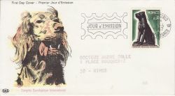 1967-04-05 Monaco Dog Stamp FDC (82222)
