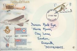 1968-05-29 Royal Air Force Stamp Dorchester FDC (82226)