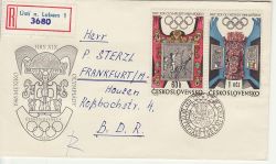 1968-04-30 Czechoslovakia Olympic Games FDC (82263)