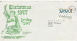1977-11-23 Christmas Stamp Wimborne FDC (82269)