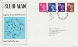 1971-07-07 Isle of Man Definitive Douglas FDC (82286)