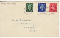 1937-05-10 KGVI Definitive Stamps London FDC (82400)