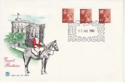 1980-07-23 Definitive Regional Stamps Windsor FDC (82534)