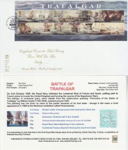 2005-10-18 Trafalgar Stamps M/S Portsmouth FDC (82571)