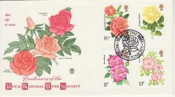 1976-06-30 Roses Stamps Bath FDC (82605)