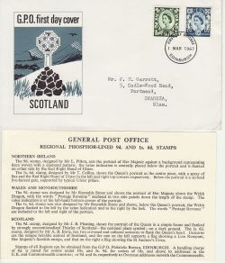 1967-03-01 Scotland Definitive Stamps Edinburgh FDC (82635)