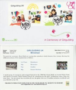 2010-02-02 Girlguiding Stamps M/S London SW1W FDC (82676)