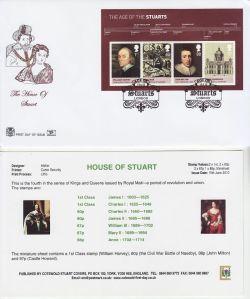 2010-06-15 House of Stuart Stamps M/S London FDC (82677)