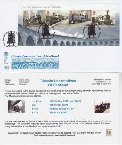 2012-03-08 Classic Locomotives of Scotland Glasgow FDC (82701)