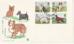 1979-02-07 British Dogs Stamps London SW FDC (82733)