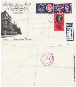 1961-08-28 Post Office Savings Bank Cricklewood FDC (82751)