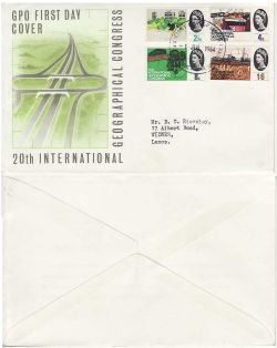 1964-07-01 Geographical Congress PHOS London EC1 FDC (82758)