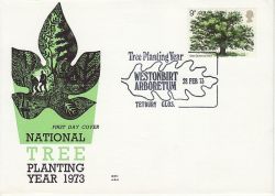 1973-02-28 British Trees Westonbirt Arobretum FDC (82851)