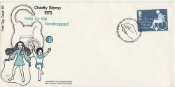 1975-01-22 Charity Stamp BUREAU FDC (82860)