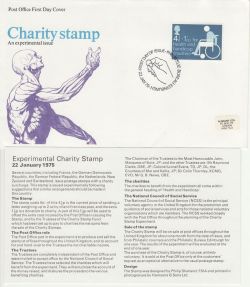 1975-01-22 Charity Stamp BUREAU FDC (83108)