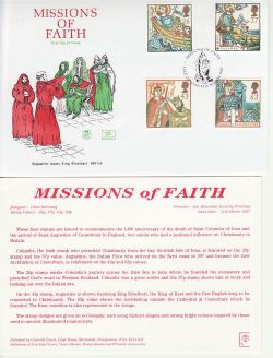 1997-03-11 Missions of Faith Stamps Iona FDC (83118)