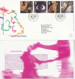 2000-12-05 Sound and Vision Stamps Cardiff FDC (83185)