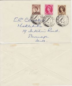 1953-07-06 Wilding Definitive Stamps Stevenage cds FDC (83223)