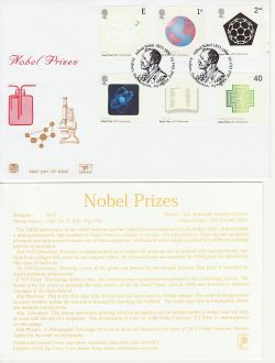 2001-10-02 Nobel Prizes Stamps Ardeer Stevenston FDC (83234)