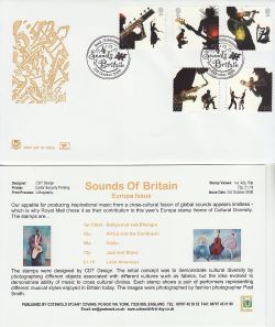 2006-10-03 Sounds of Britain Stamps Rock FDC (83289)