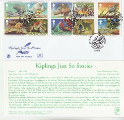 2002-01-15 Kipling Just So Stamps Burwash FDC (83324)