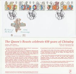 1998-02-24 Queen's Beasts Stamps Windsor FDC (83327)