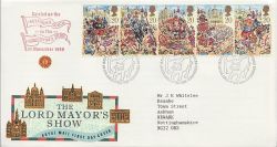 1989-10-17 Lord Mayor Show Bureau Carried FDC (83389)