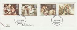 1985-09-03 Arthurian Legend Stamps FDC Cut Out (83401)