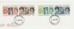 1986-04-21 Queen's 60th Birthday FDC Cut Out (83402)