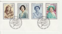 1990-08-02 Queen Mother 90th FDC Cut Out (83403)