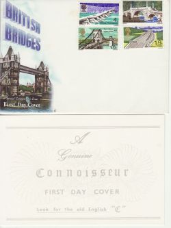 1968-04-29 British Bridges Stamps No Postmark FDC (83518)