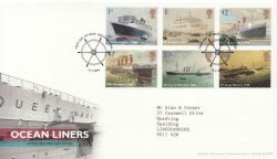 2004-04-13 Ocean Liners Stamps Southampton FDC (83776)