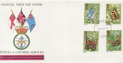 1981-05-13 Butterflies Stamps Forces PO 98 cds FDC (83820)