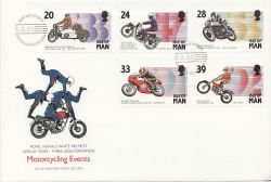 1993-06-03 IOM Motorcycling Events Stamps FDC (83899)