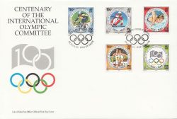 1994-10-11 IOM Olympic Committee Stamps FDC (83913)