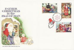 1994-10-11 IOM Christmas Stamps FDC (83914)