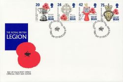 1996-06-08 IOM Royal British Legion Stamps FDC (83935)