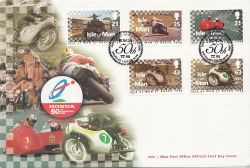 1998-06-01 IOM Honda 50th Anniv Stamps FDC (83955)