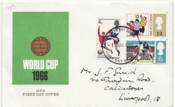 1966-06-01 World Cup Football Colwyn Bay FDC (83966)