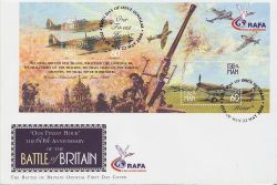 2000-05-22 IOM Battle of Britain Stamps M/S FDC (83992)