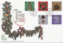 2001-11-05 IOM Christmas Stamps FDC (84015)