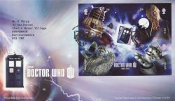 2013-03-26 Dr Who Stamps M/S Cardiff FDC (84016)