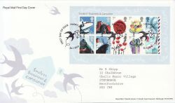 2010-01-26 Smilers Stamps M/S Happy Valley FDC (84100)
